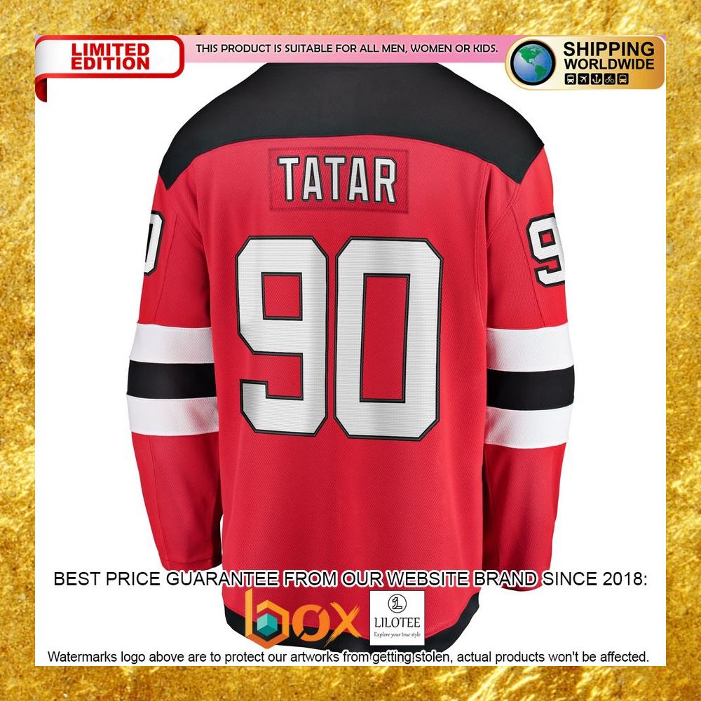 NEW Tomas Tatar New Devils Home Player Red Hockey Jersey 7