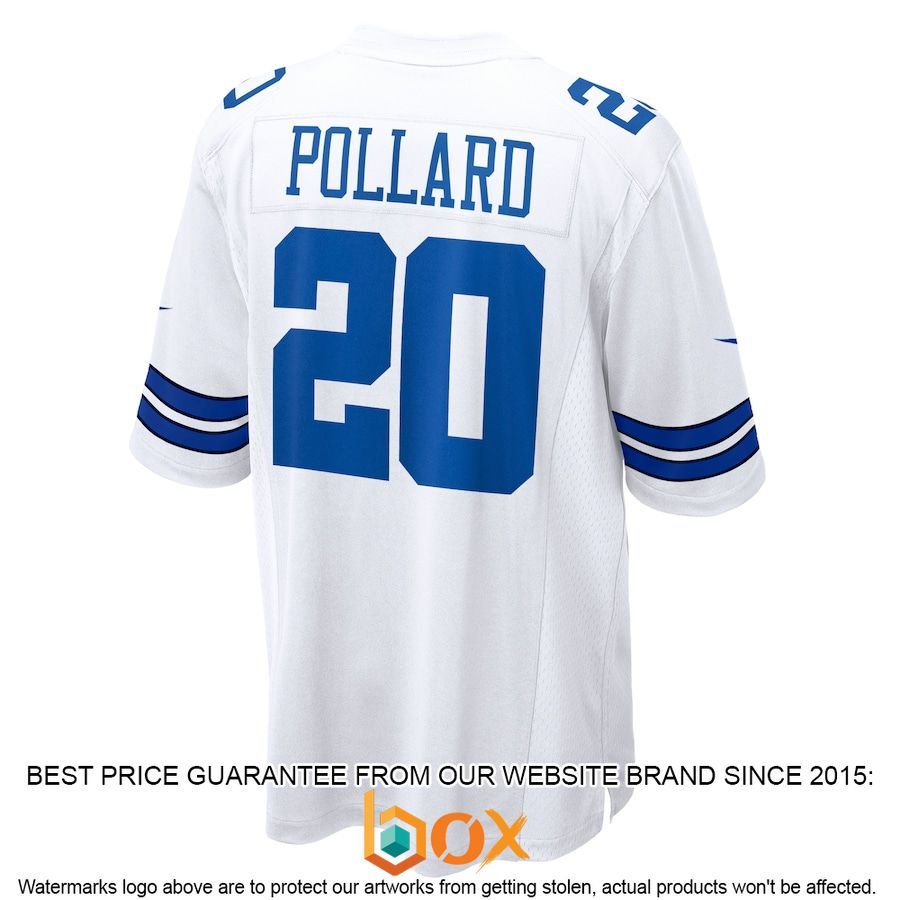 BEST Tony Pollard Dallas Cowboys Player White Football Jersey 3