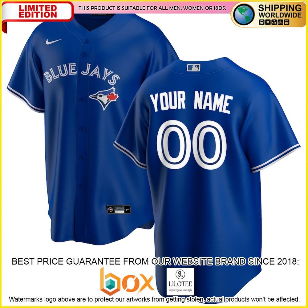 HOT Toronto Blue Jays Custom Name Number Royal Baseball Jersey Shirt 1