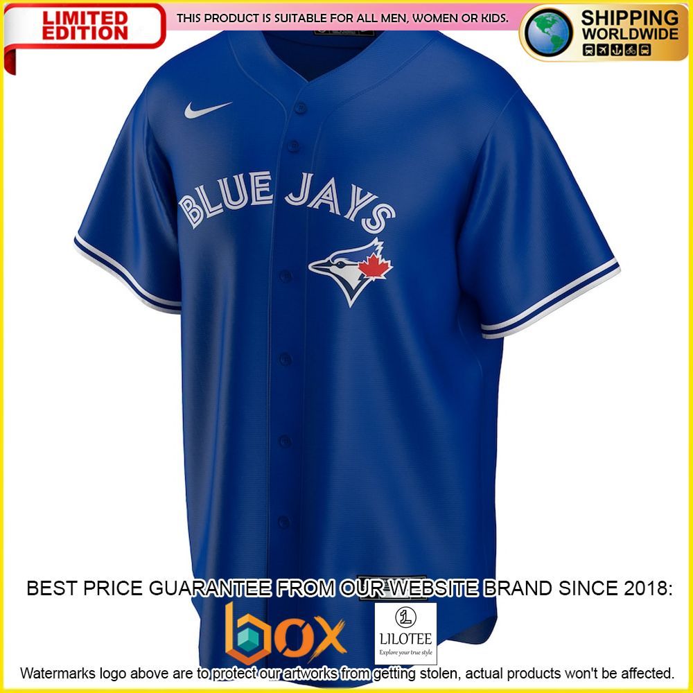 HOT Toronto Blue Jays Custom Name Number Royal Baseball Jersey Shirt 2