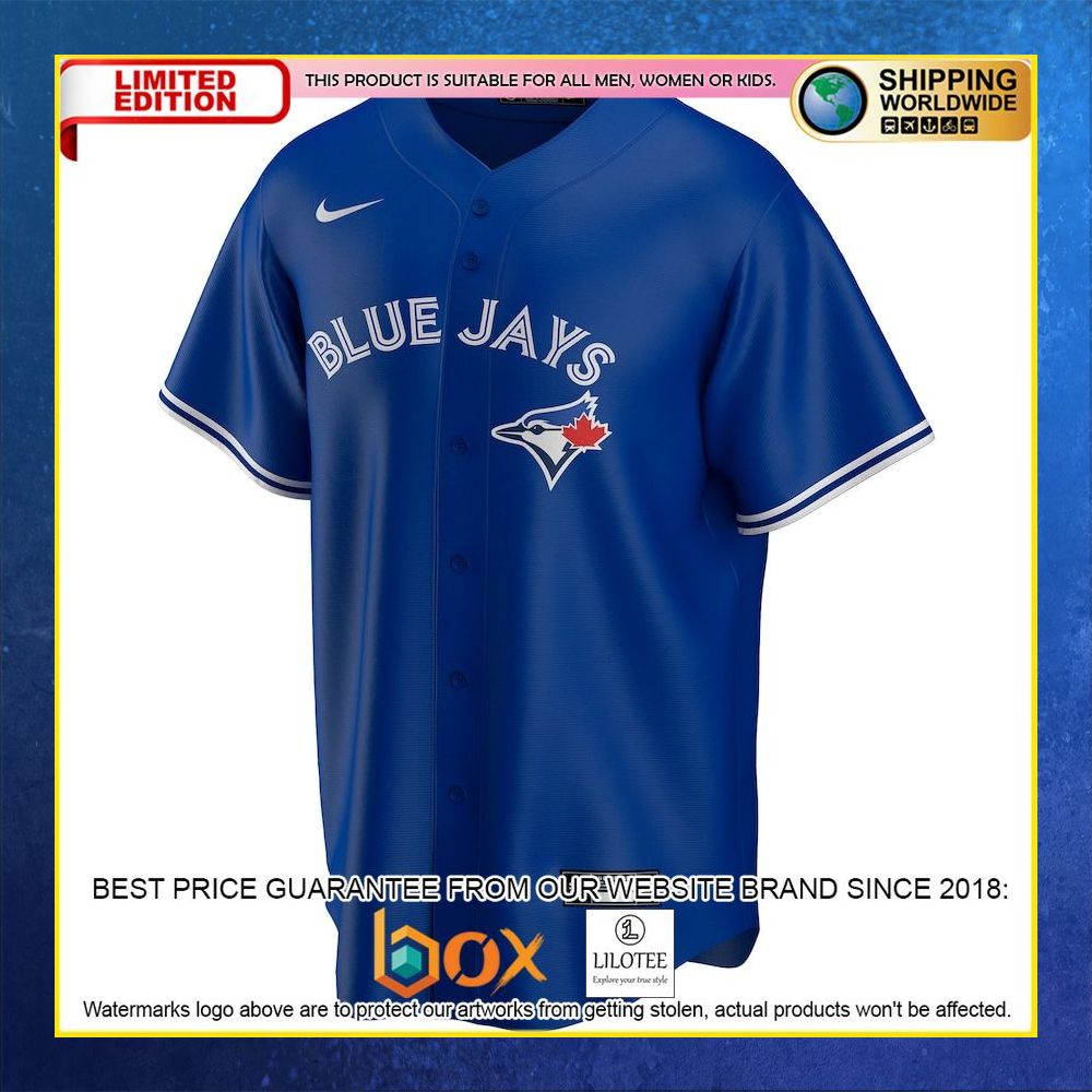 HOT Toronto Blue Jays Custom Name Number Royal Baseball Jersey Shirt 5
