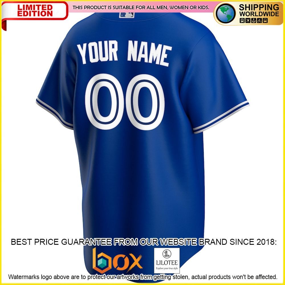 HOT Toronto Blue Jays Custom Name Number Royal Baseball Jersey Shirt 3