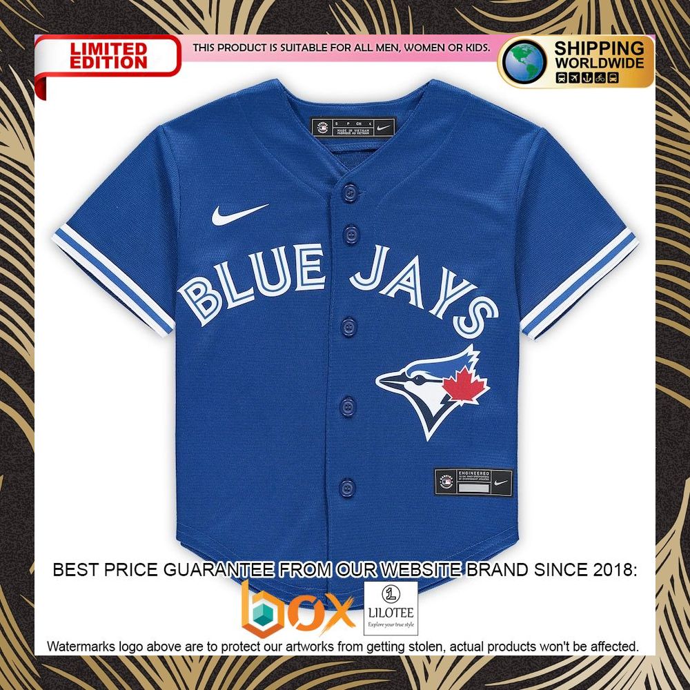 NEW Toronto Blue Jays Preschool Alternate Replica Team Royal Baseball Jersey 5