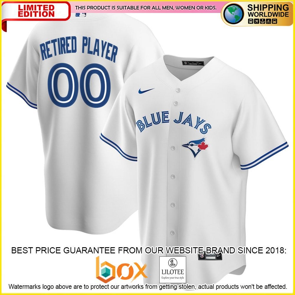 HOT Toronto Blue Jays Team White Baseball Jersey Shirt 1