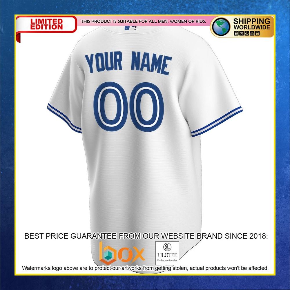 HOT Toronto Blue Jays Team Custom Name Number White Baseball Jersey Shirt 6