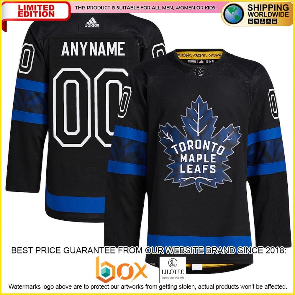 NEW Toronto Maple Leafs Adidas Custom Royal Premium Hockey Jersey 4