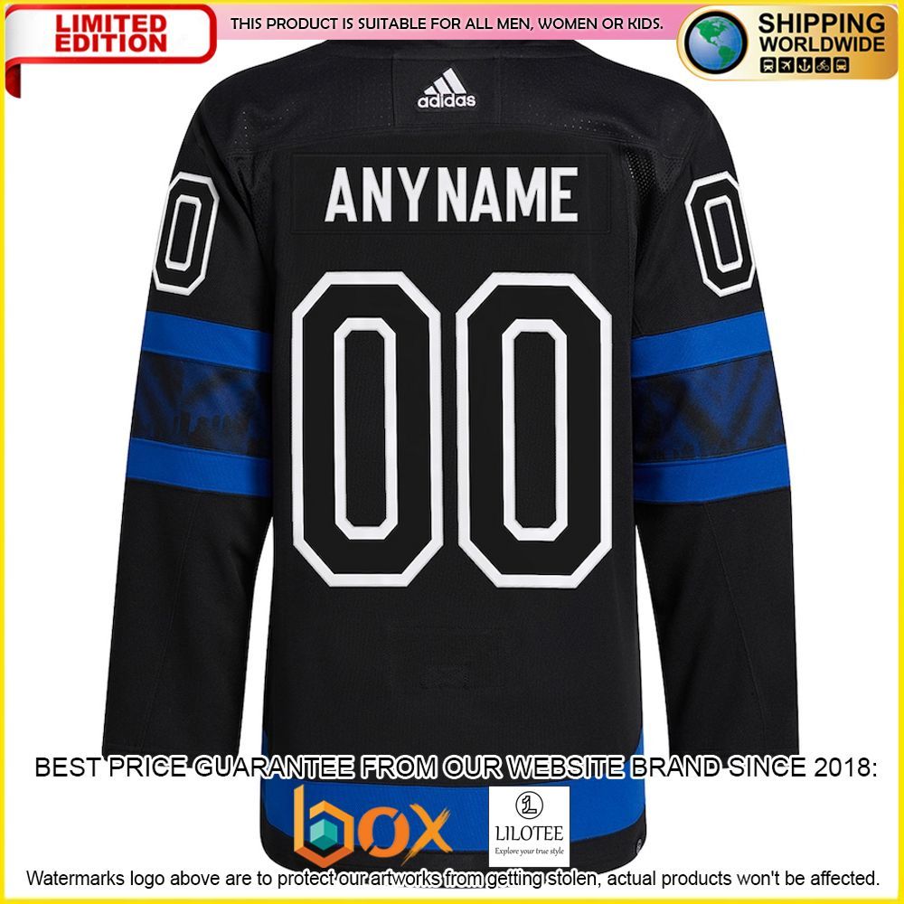 NEW Toronto Maple Leafs Adidas X Drew House Alternate Custom Black Premium Hockey Jersey 4
