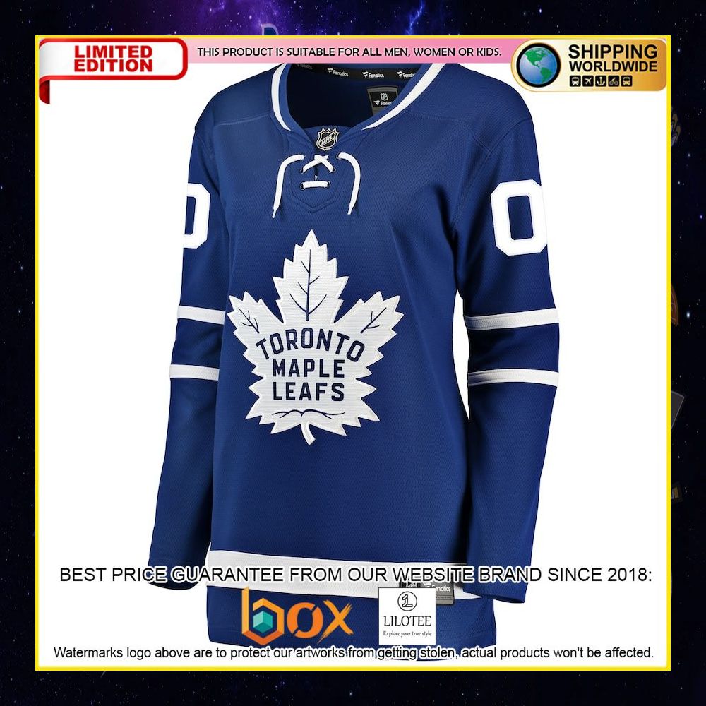 NEW Toronto Maple Leafs Fanatics Branded Women's Home Custom Blue Premium Hockey Jersey 5