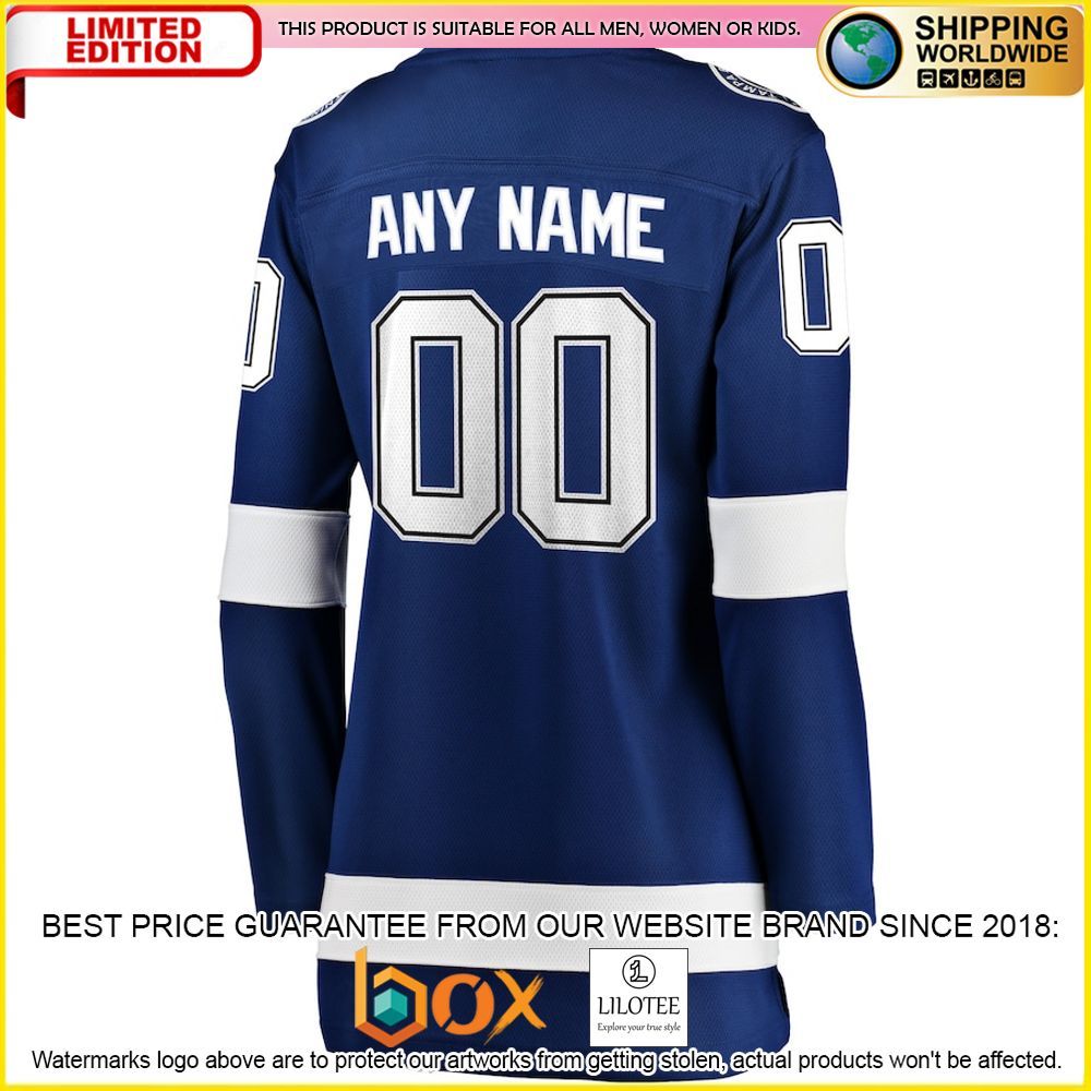 NEW Toronto Maple Leafs Fanatics Branded Women's Home Custom Blue Premium Hockey Jersey 3