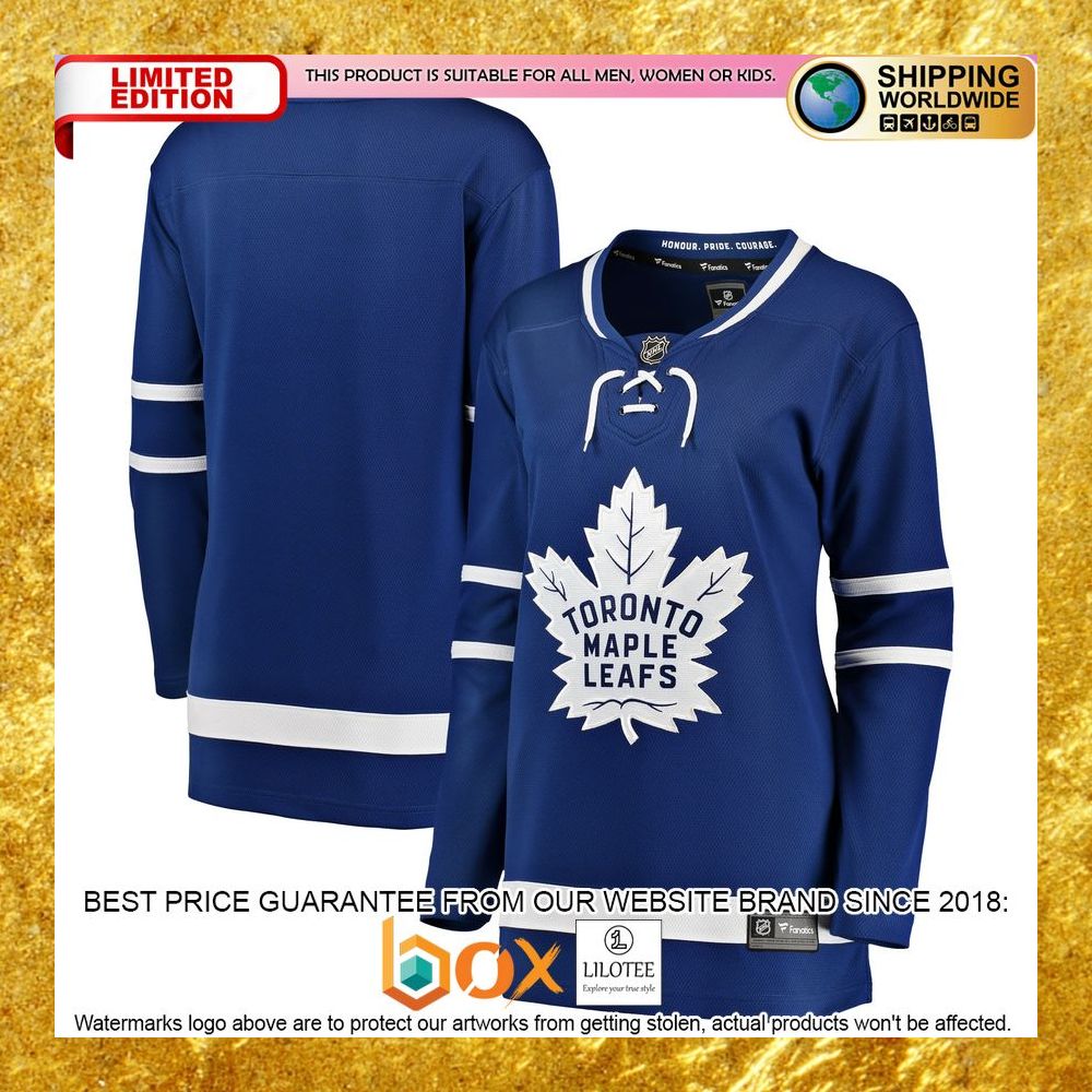 NEW Toronto Maple Leafs Women's Home Blue Hockey Jersey 9