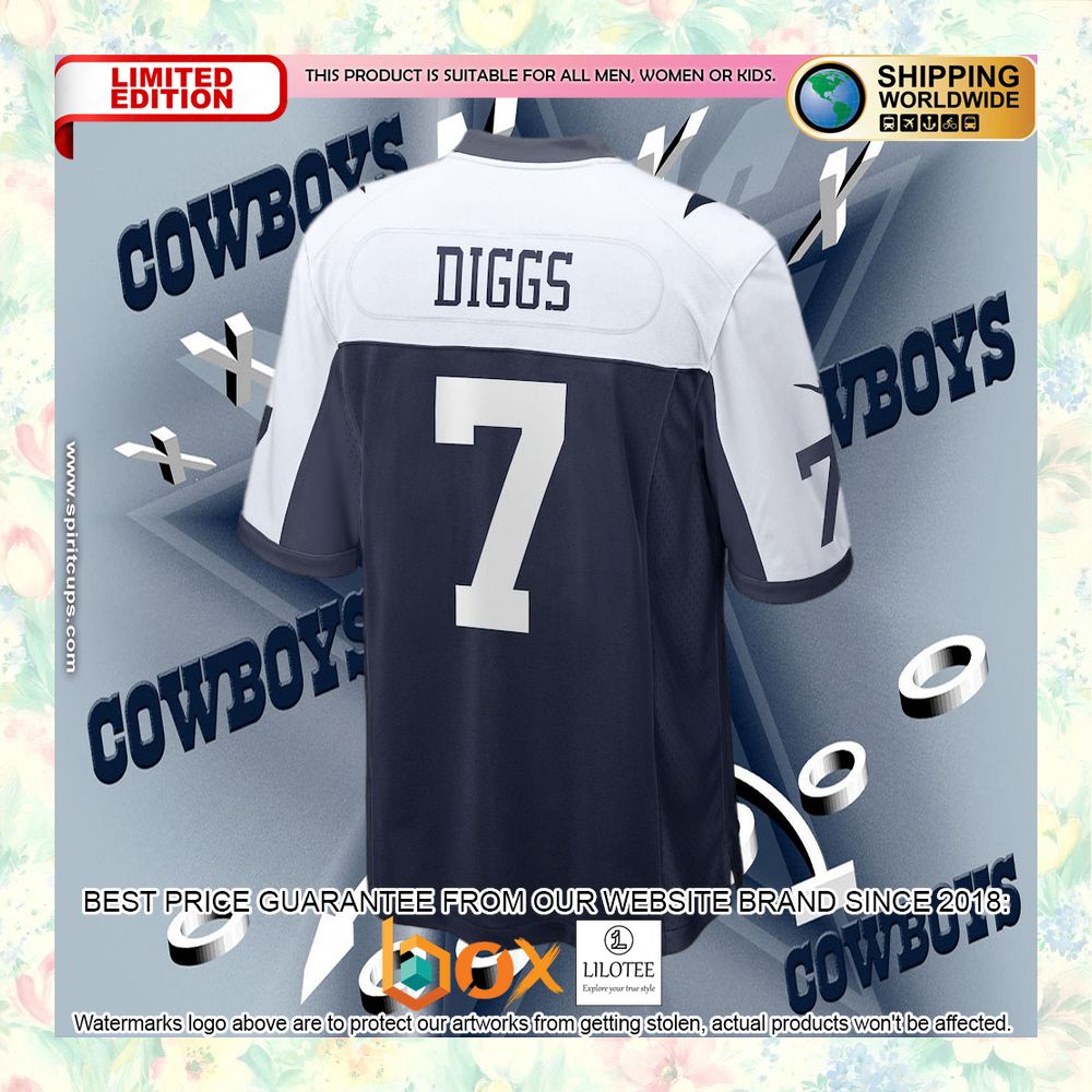 BEST Trevon Diggs Dallas Cowboys Alternate Navy Football Jersey 6