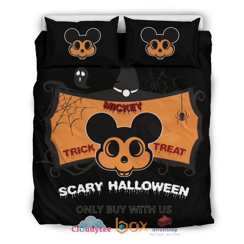 Trick Mickey Treat Halloween Bedding Set 1
