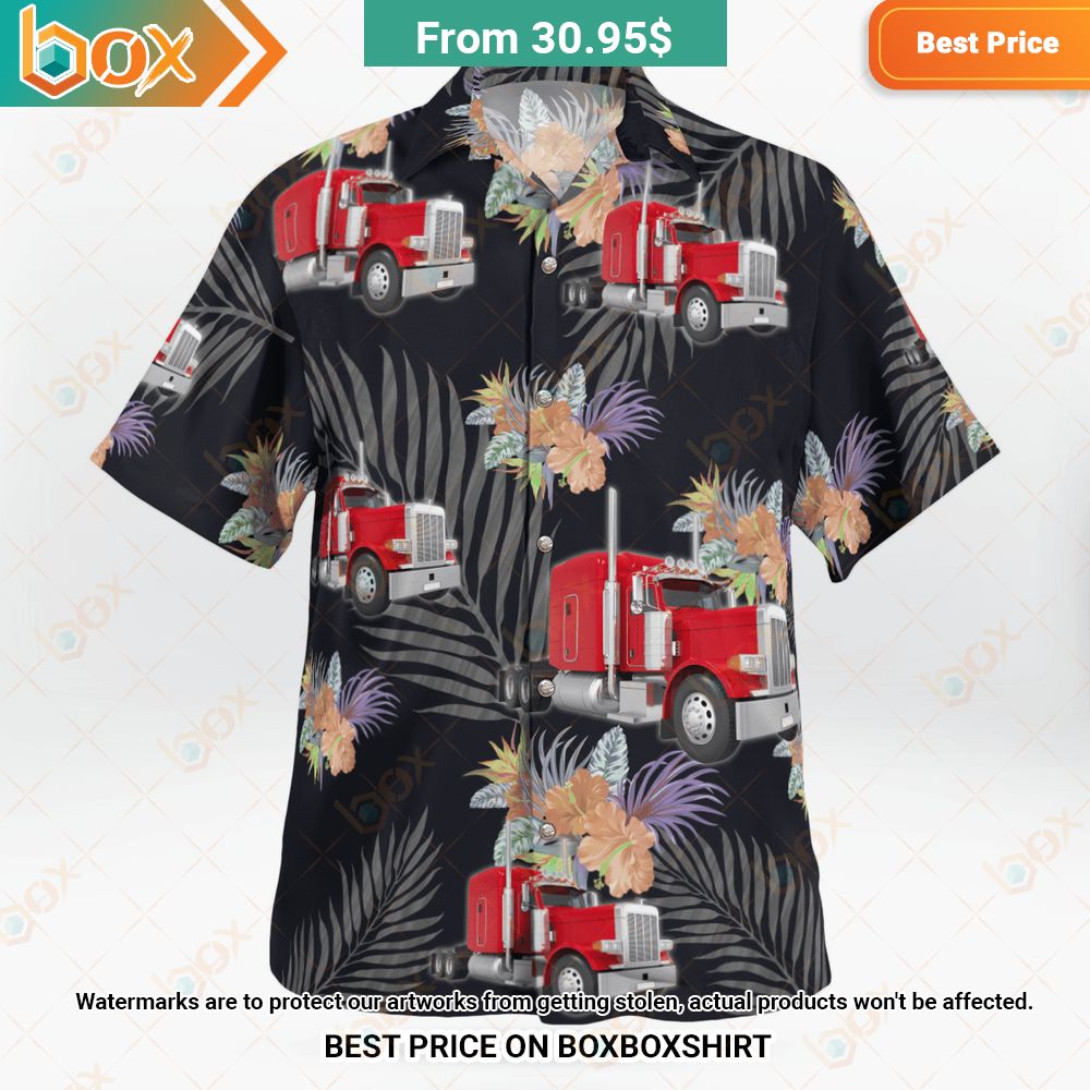 Trucker Black Hawaiian Shirt 8