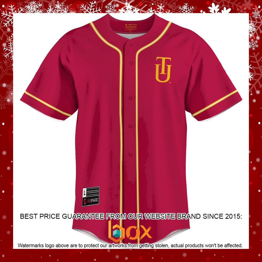 BEST Tuskegee Golden Tigers Crimson Baseball Jersey 2