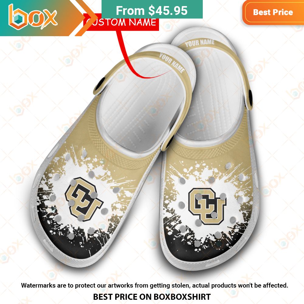 University of Colorado Boulder Crocband Crocs Shoes 10