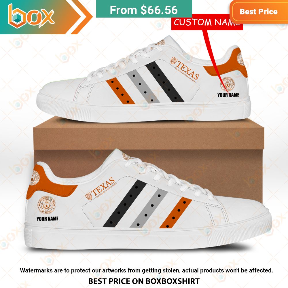 University of Texas at Austin Custom Stan Smith Low Top Shoes 11