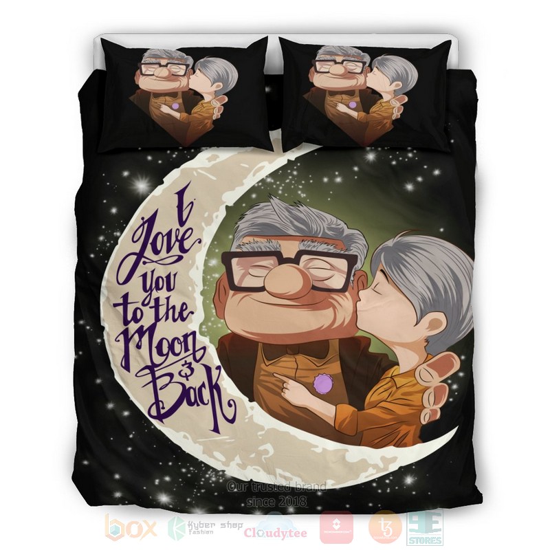 Up I Love You to the Moon and Back Bedding Set 3