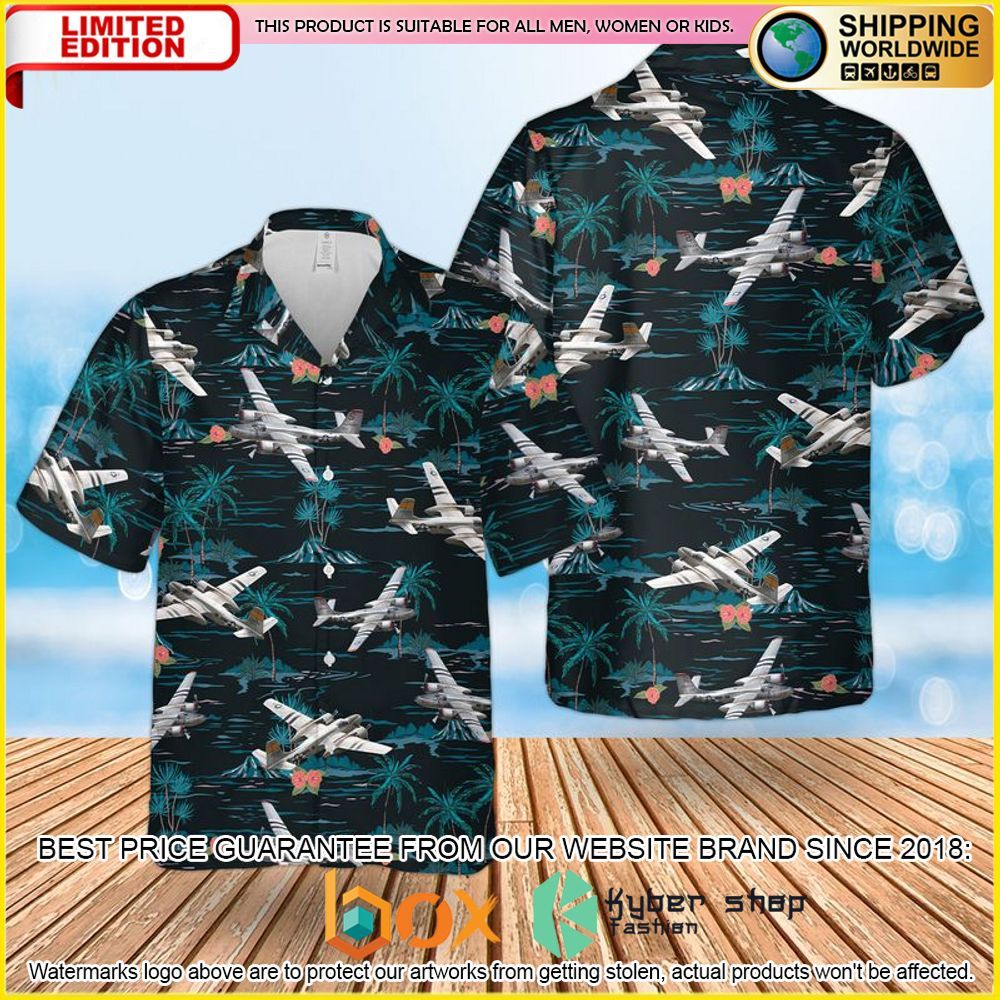 TOP US Air Force Douglas A-26 Invader 3D Hawaiian Shirt 6