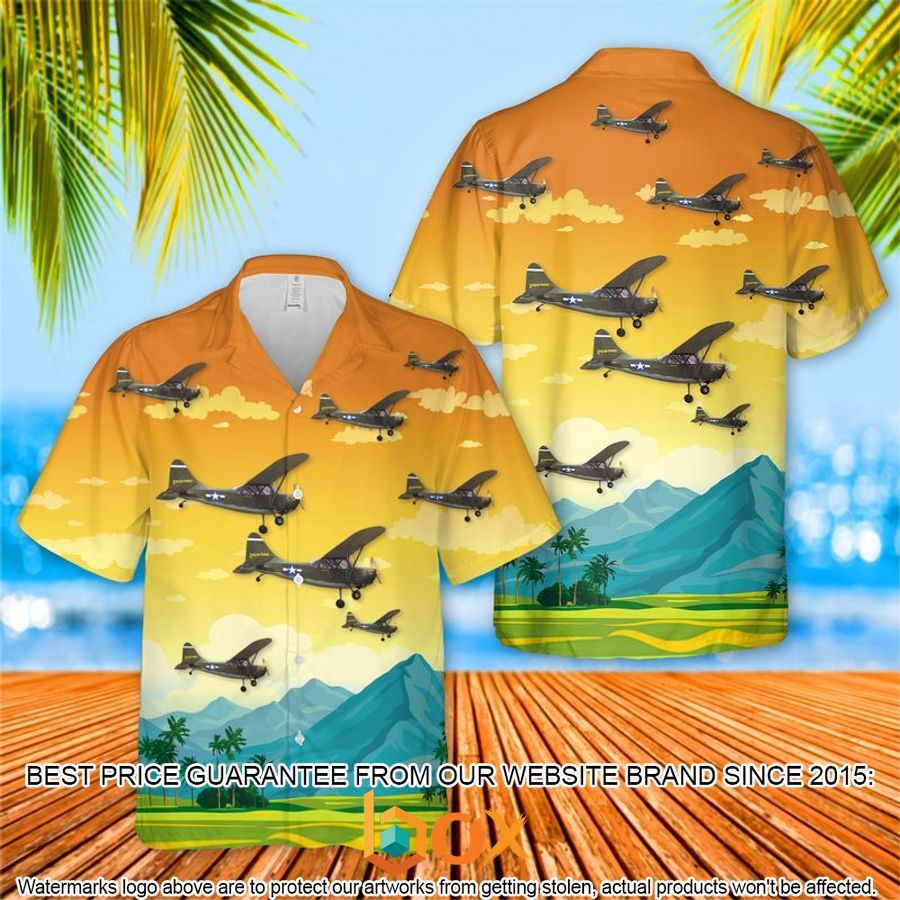 BEST US Air Force Stinson L-5 Sentinel Hawaiian Shirt 8