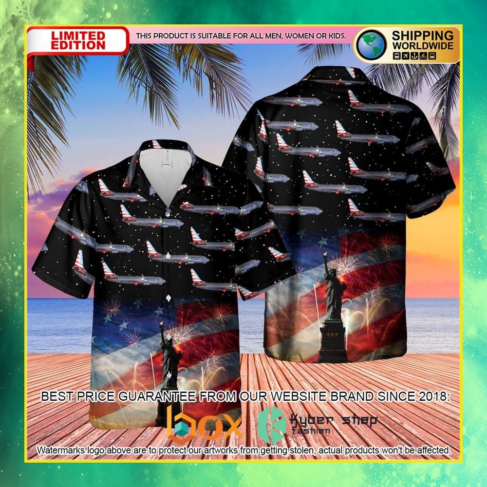 TOP US Airlines Boeing 737-823 4th of July 3D Hawaiian Shirt 9