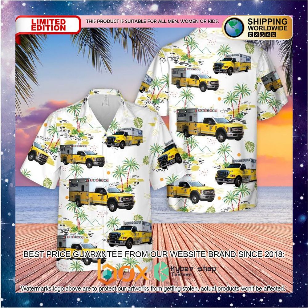 BEST US Guilford County EMS Hawaiian Shirt 2