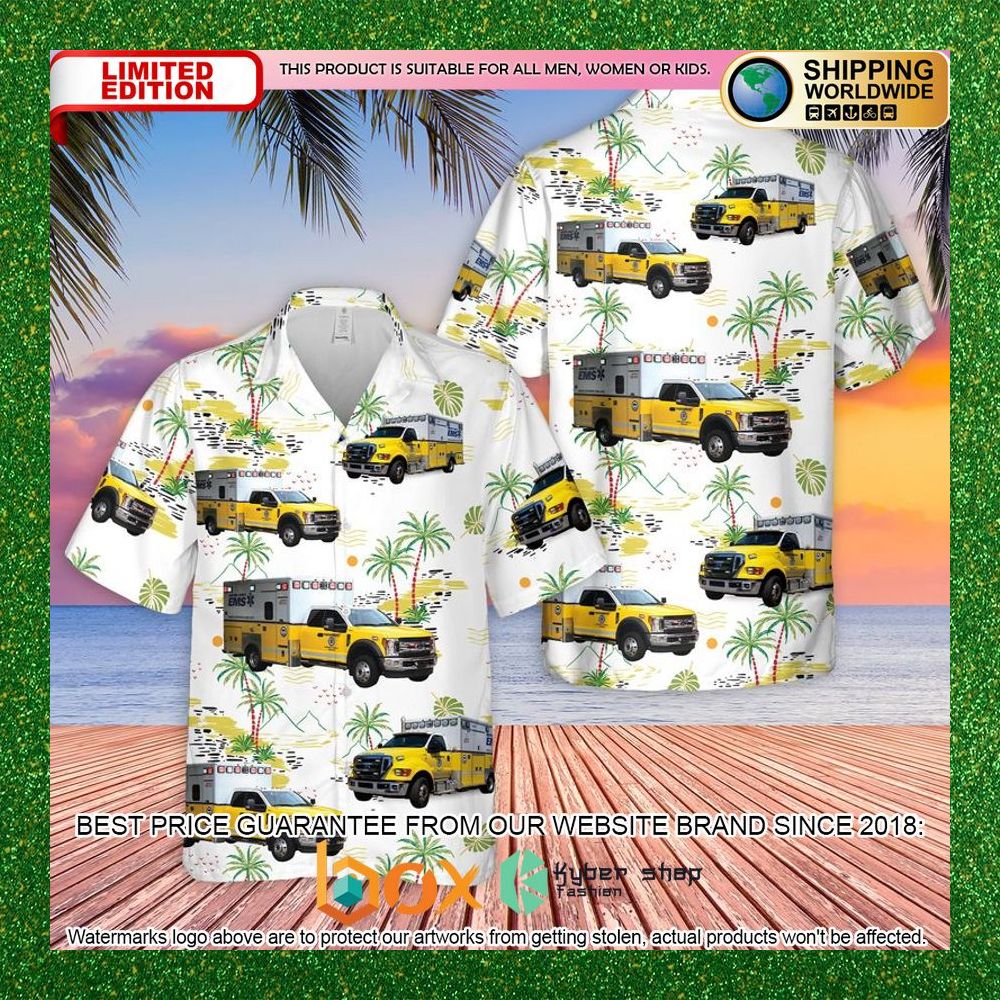BEST US Guilford County EMS Hawaiian Shirt 1