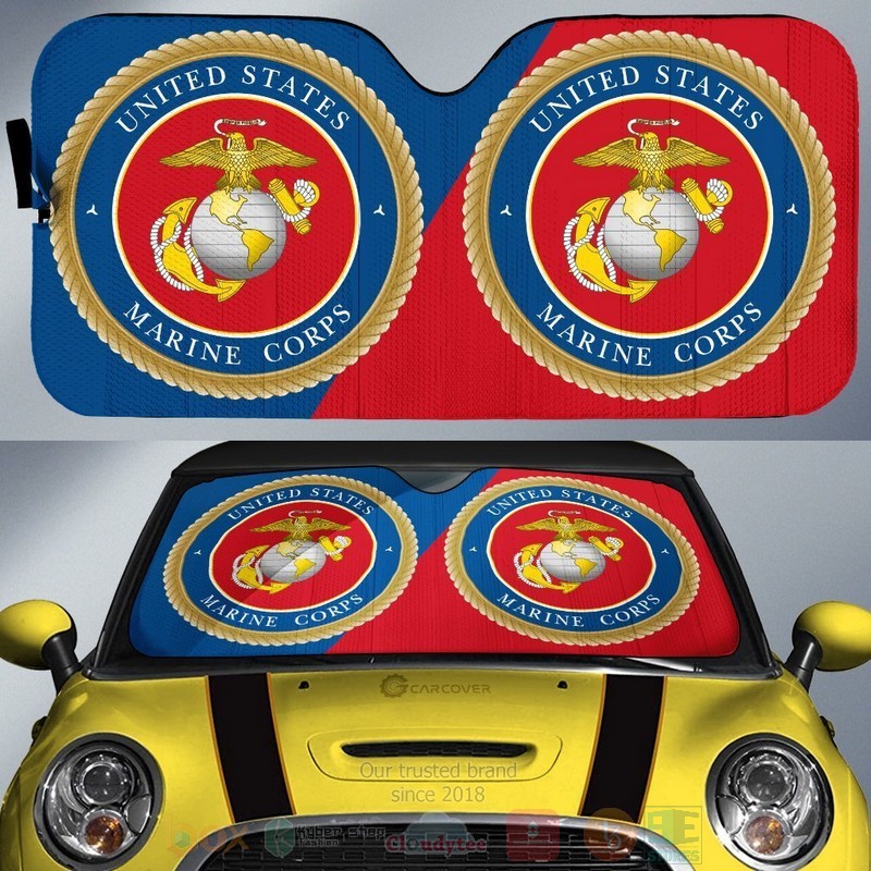 US Marine Corps Military Car Sunshade 1