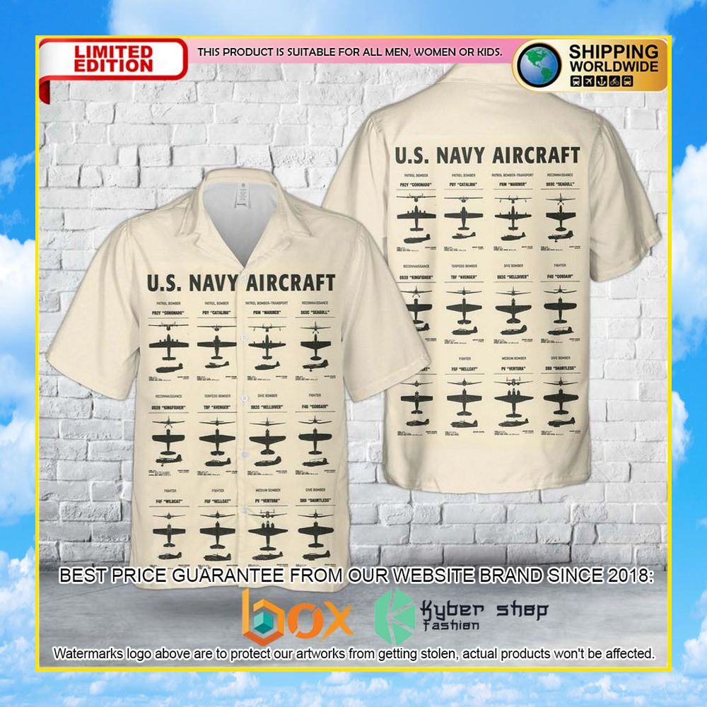 NEW US Navy Aircraft 3D Hawaii Shirt 4