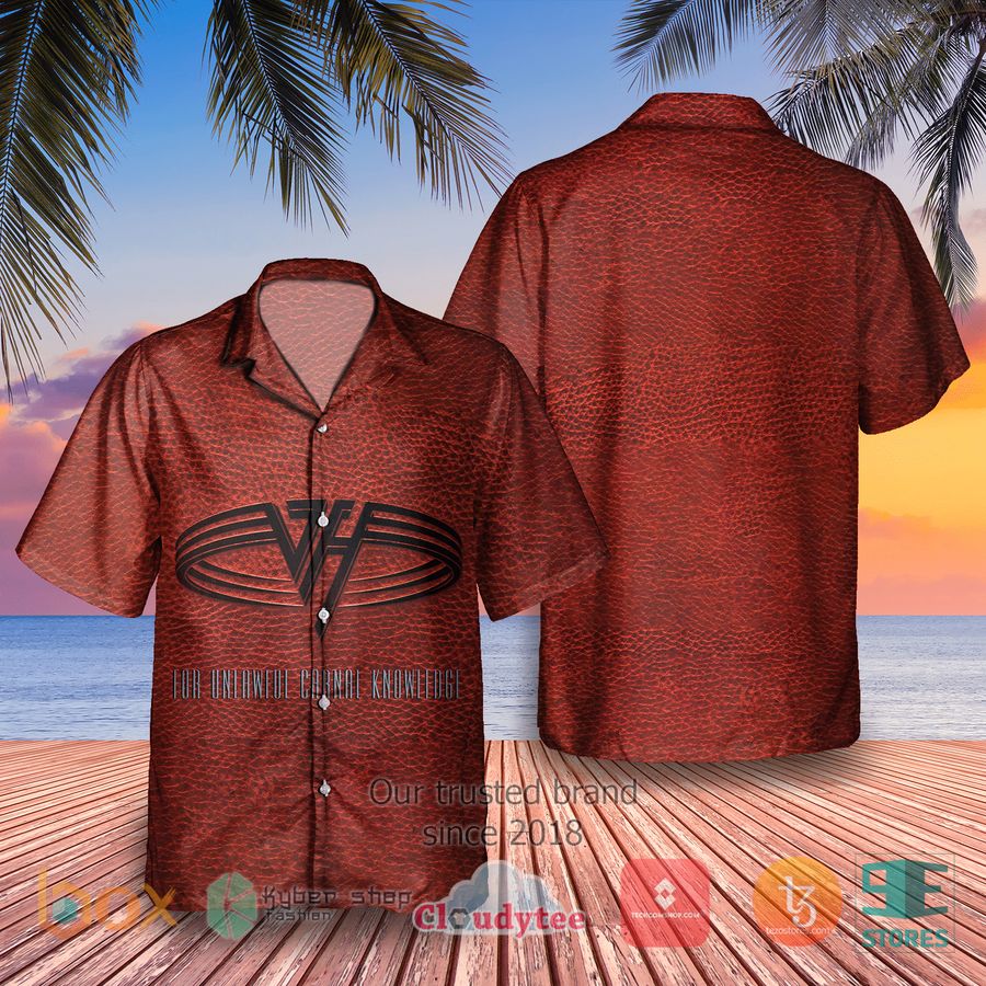Van Halen For Unlawful Carnal Knowledge Album Hawaiian Shirt 1