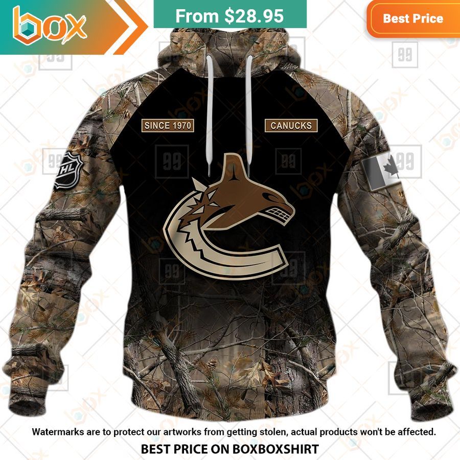 BEST Vancouver Canucks Hunting Camouflage Custom Shirt 2