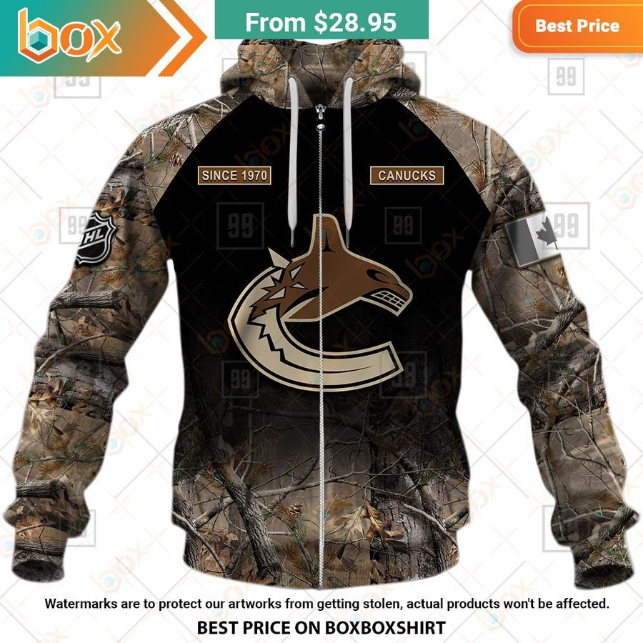BEST Vancouver Canucks Hunting Camouflage Custom Shirt 12