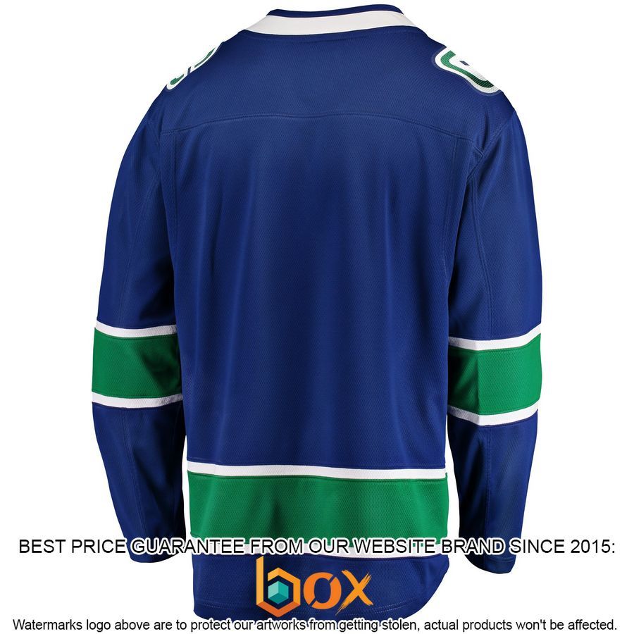 NEW Vancouver Canucks Home Team Blue Hockey Jersey 3