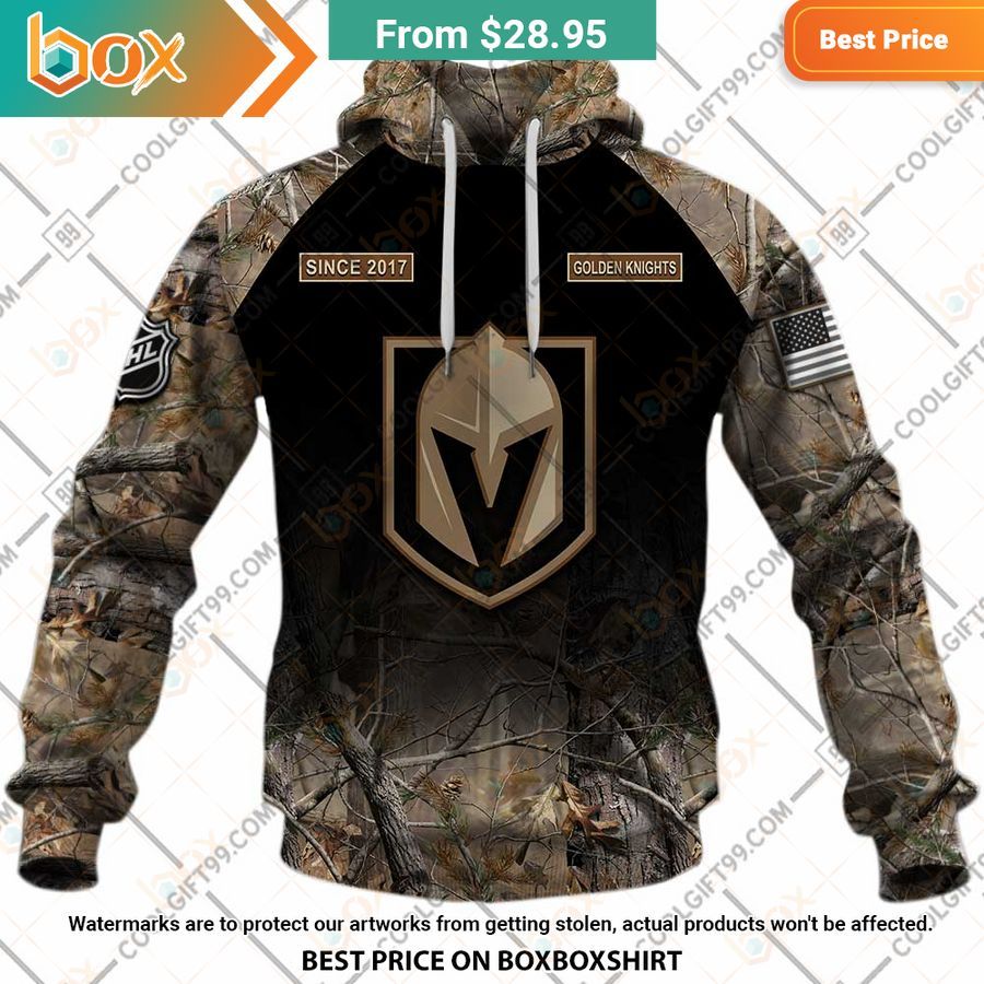 BEST Vegas Golden Knights Hunting Camouflage Custom Shirt 2