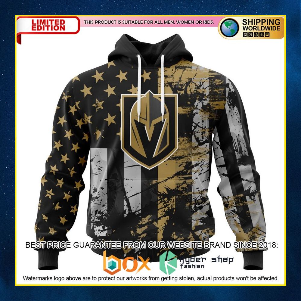 NEW Vegas Golden Knights Jersey For America Custom 3D Hoodie, Shirt 10