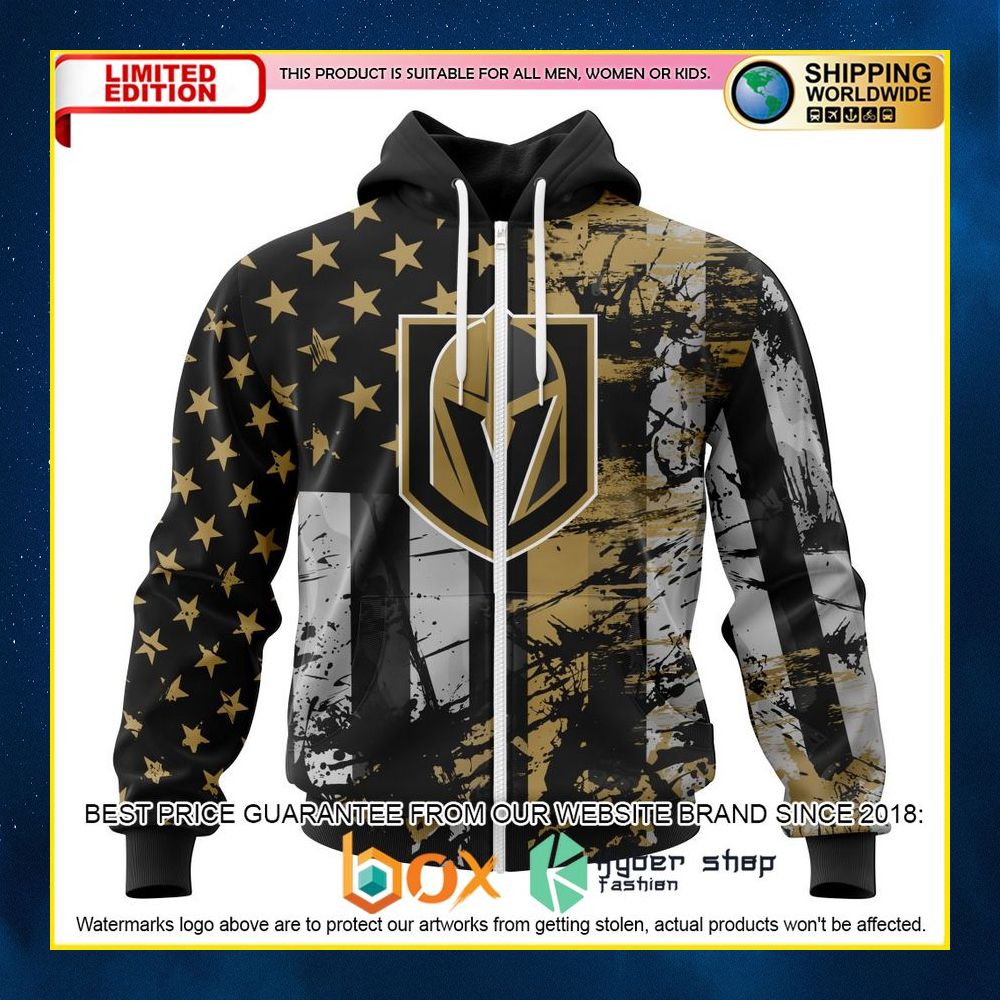 NEW Vegas Golden Knights Jersey For America Custom 3D Hoodie, Shirt 11