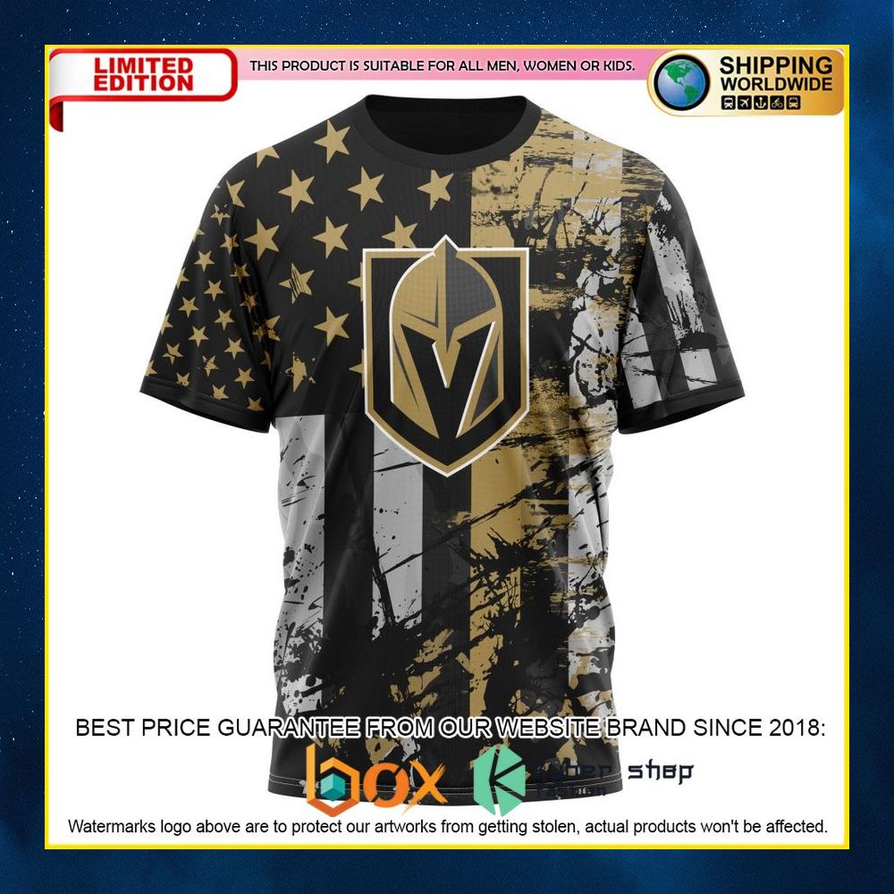 NEW Vegas Golden Knights Jersey For America Custom 3D Hoodie, Shirt 17
