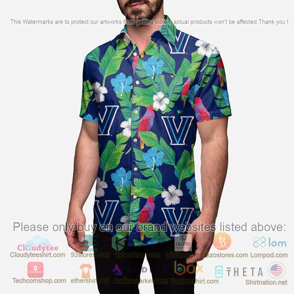 HOT Villanova Wildcats Floral Button-Up Hawaii Shirt 2