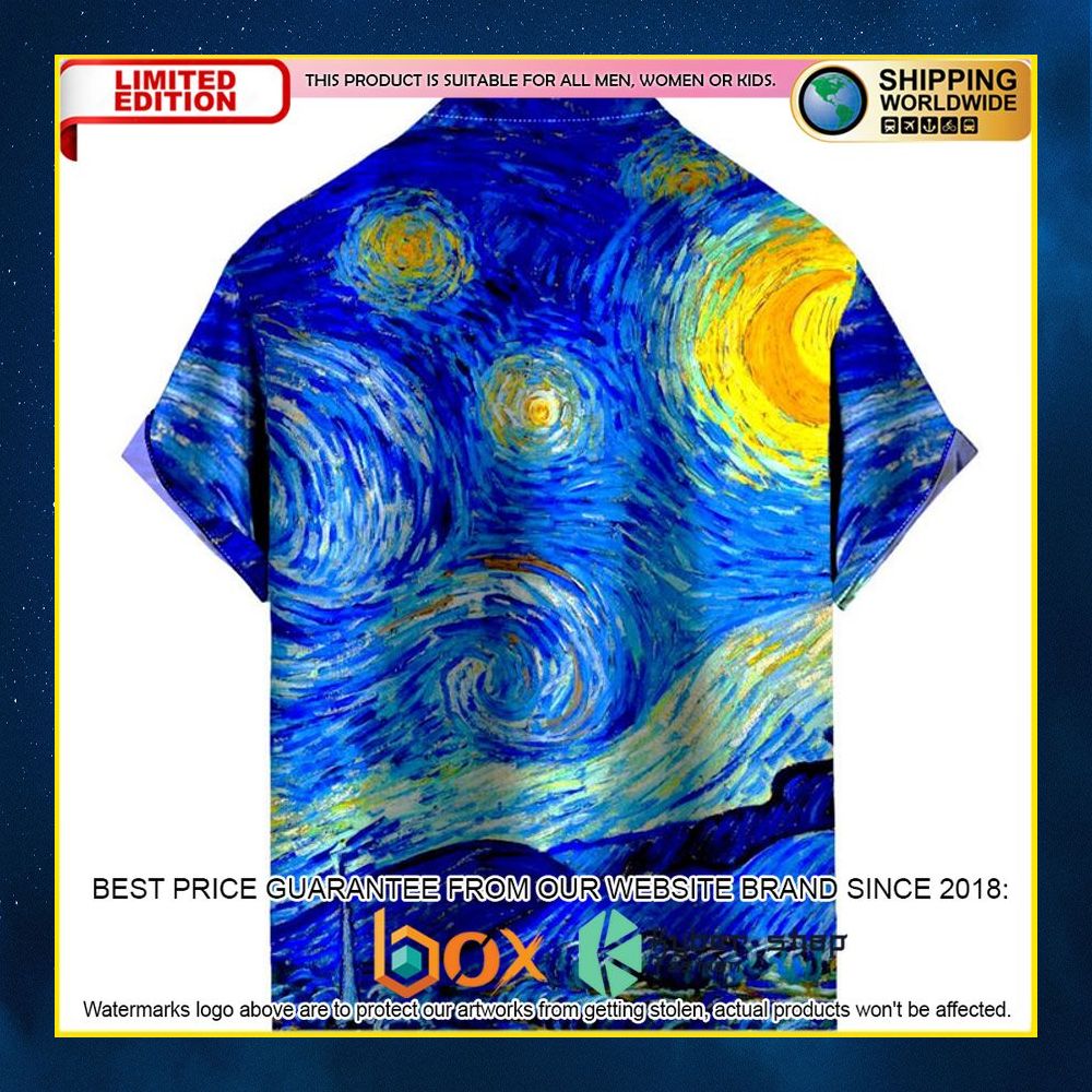 NEW Vintage Casual Shirt Art Van Gogh 3D Hawaii Shirt 4