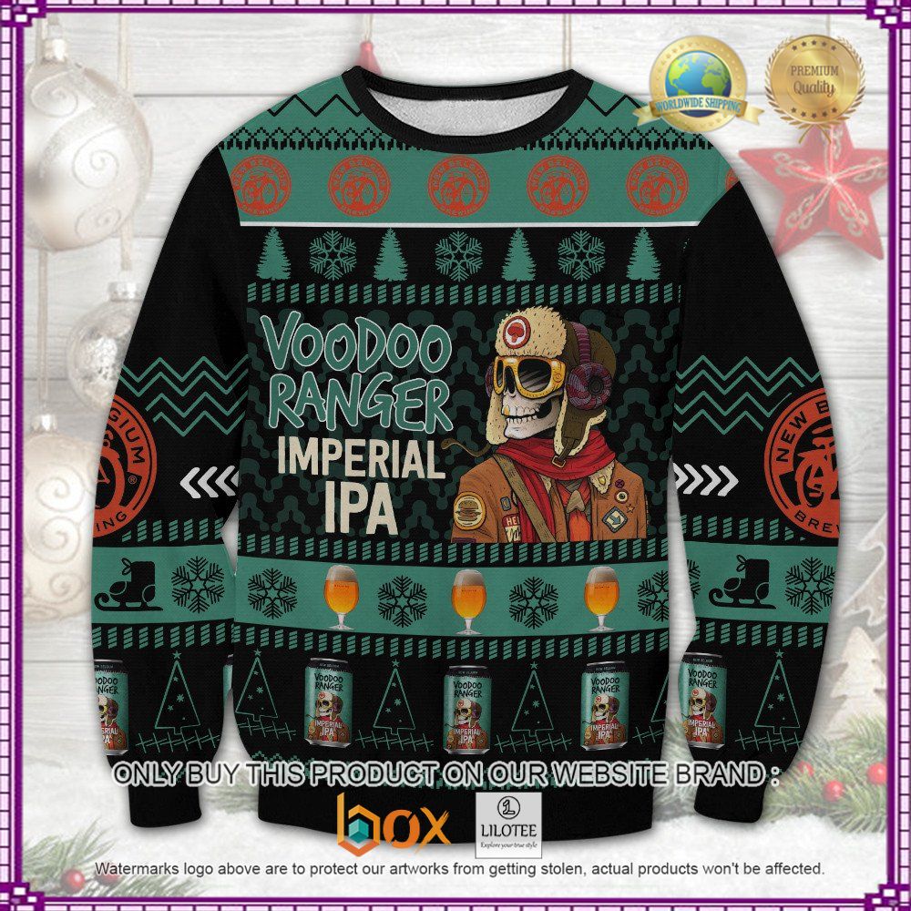 HOT Voodoo Ranger Imperial Ipa Skull Christmas Sweater 3