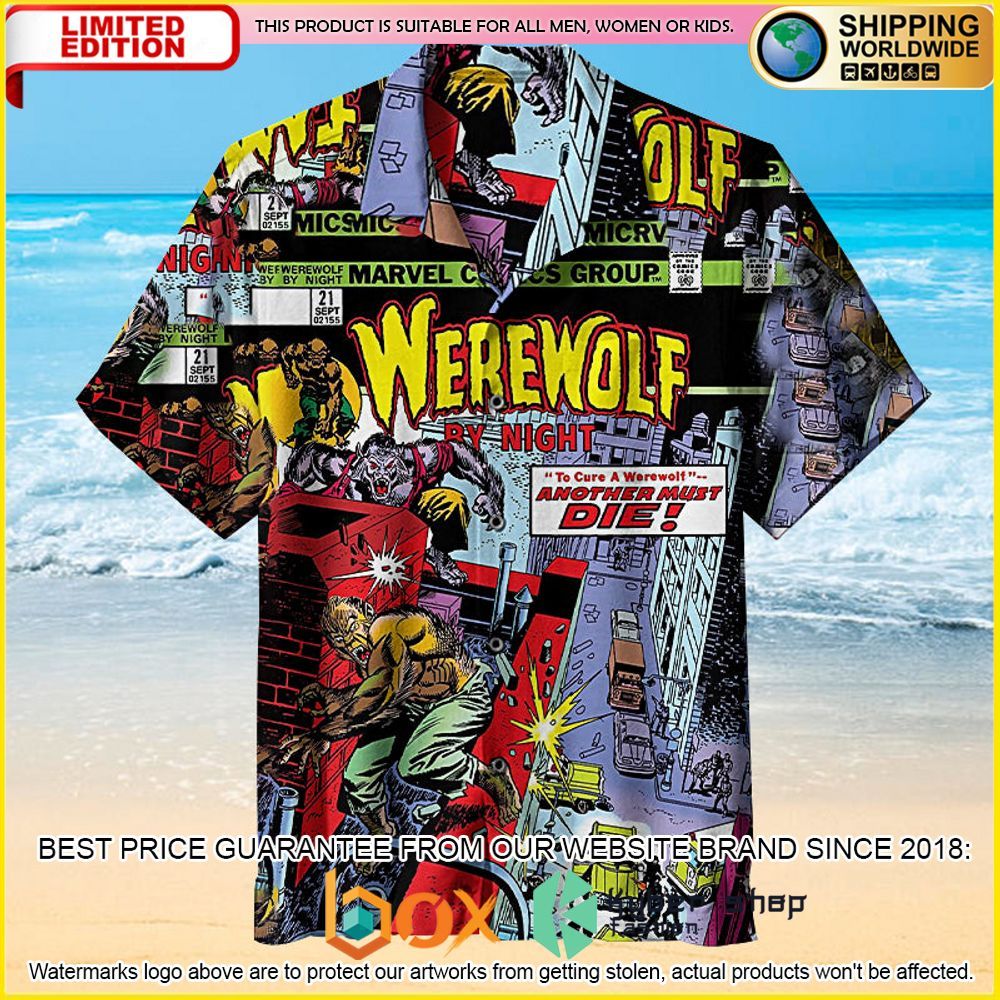 NEW Werewolf By Night Universal 3D Hawaii Shirt 1