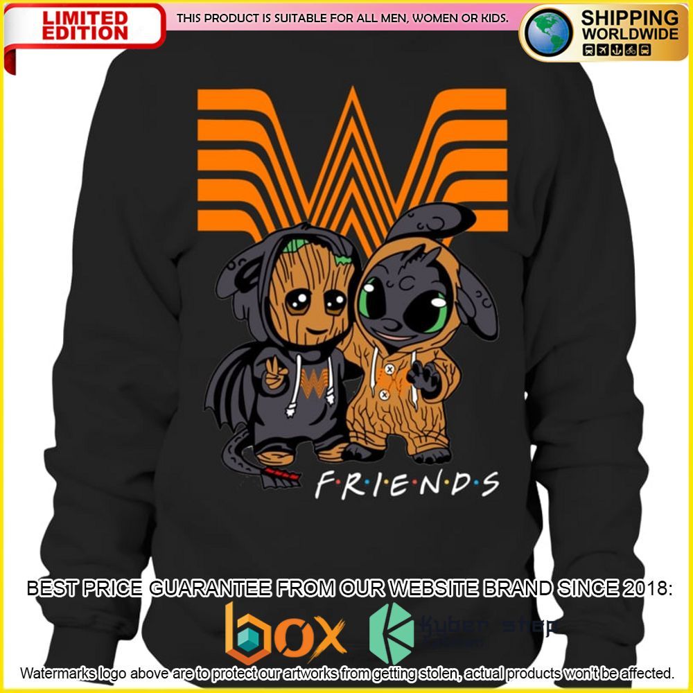 NEW Whataburger Baby Groot Stitch Friends 3D Hoodie, Shirt 3