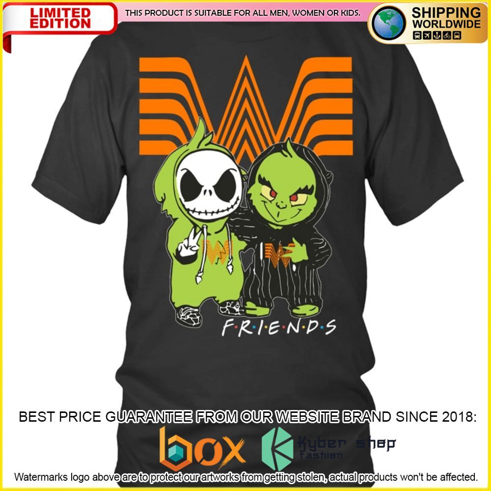NEW Whataburger Jack Skelltington Grinch Friends 3D Hoodie, Shirt 1