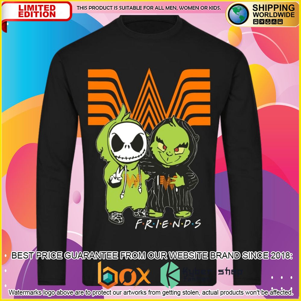 NEW Whataburger Jack Skelltington Grinch Friends 3D Hoodie, Shirt 8