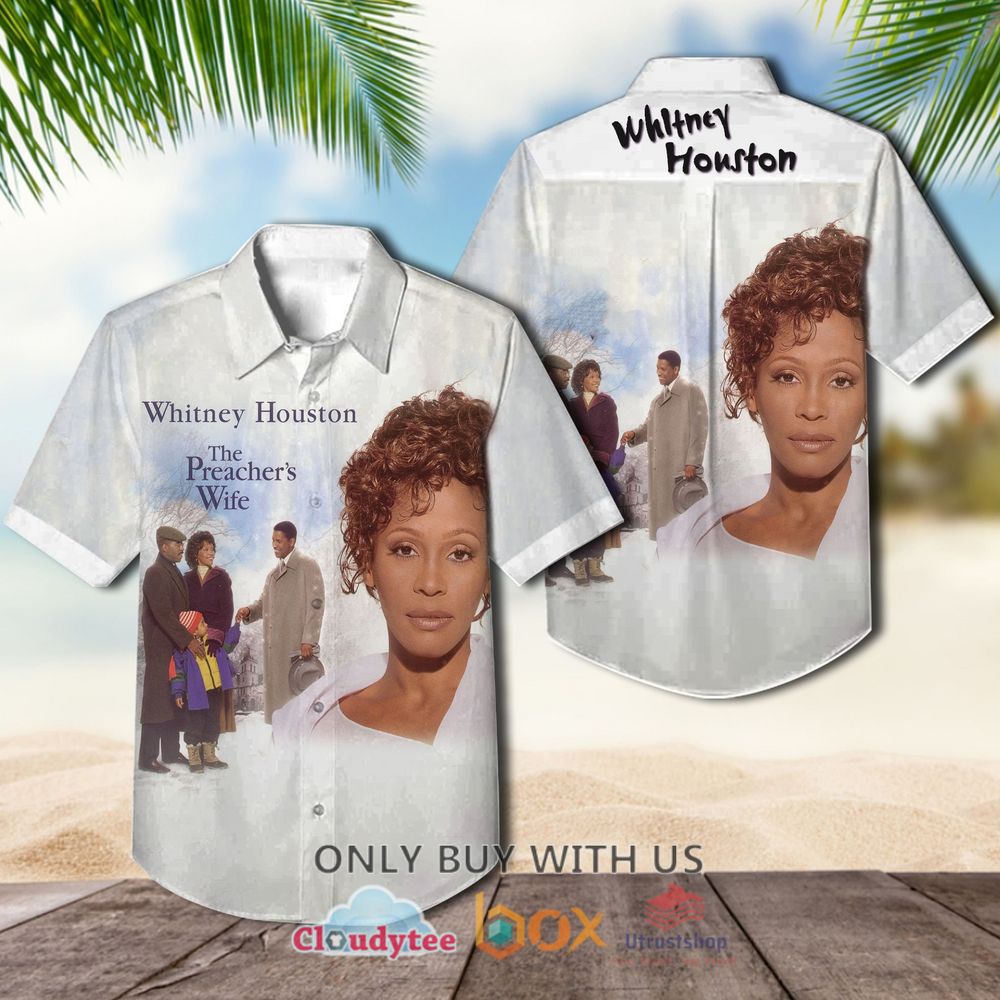 Whitney Houston The Preacher's Wife Albums Hawaiian Shirt 1