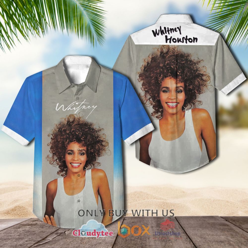 Whitney Houston Whitney 1987 Albums Hawaiian Shirt 1