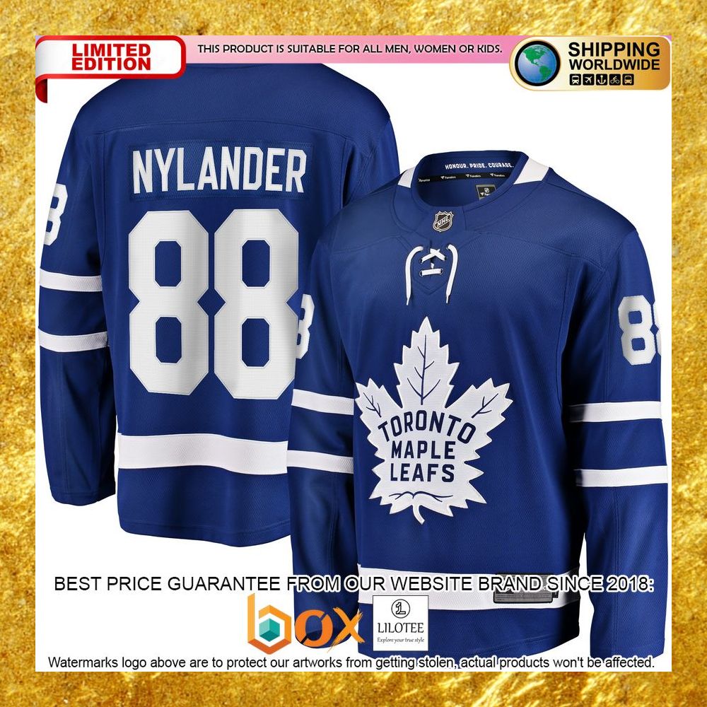 NEW William Nylander Toronto Maple Leafs Home Player Blue Hockey Jersey 5