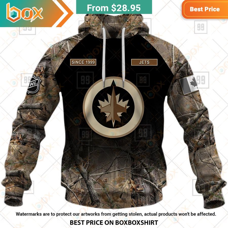BEST Winnipeg Jets Hunting Camouflage Custom Shirt 9