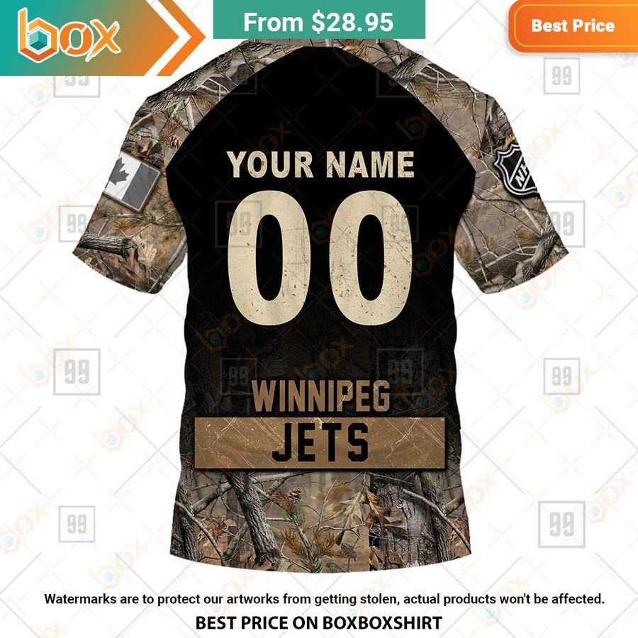 BEST Winnipeg Jets Hunting Camouflage Custom Shirt 7