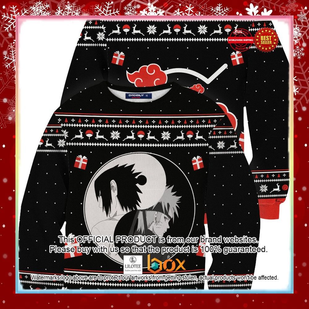 BEST Yin Yang Naruto Sasuke Christmas Ugly Sweater 2